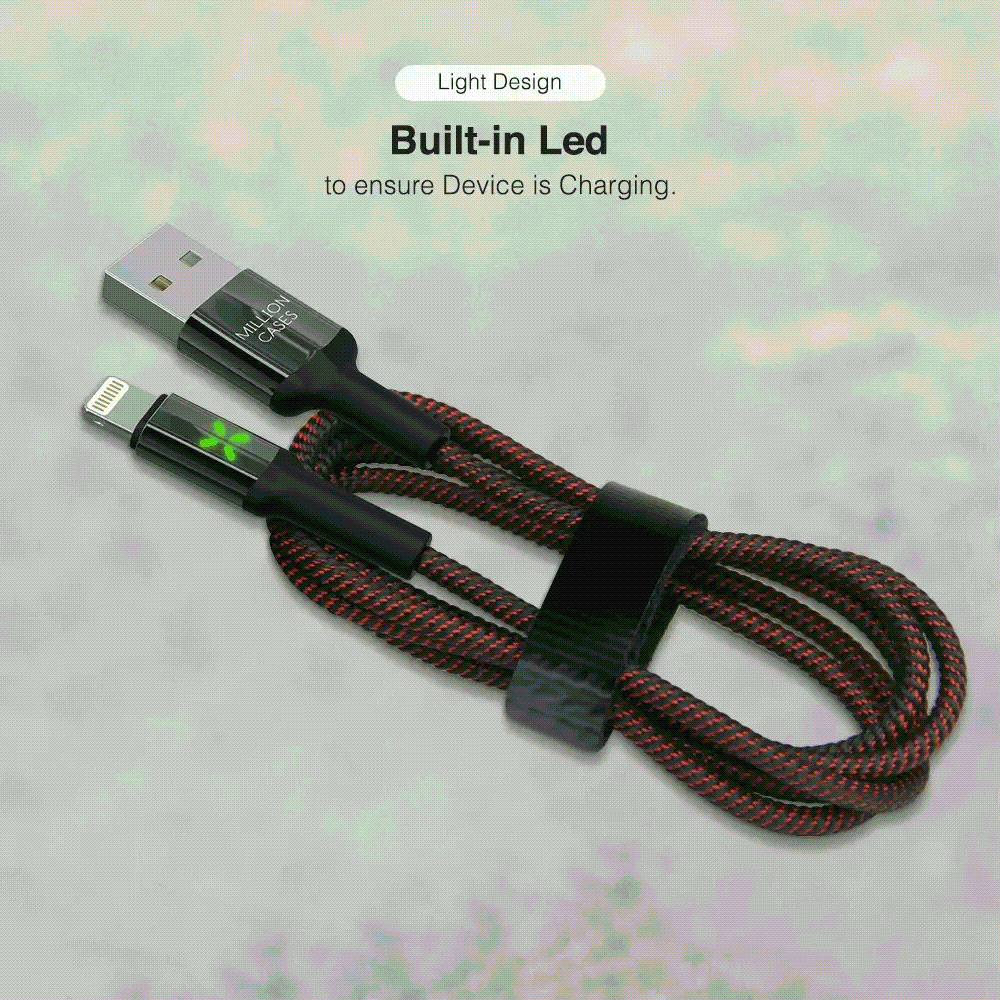 Million Cases Auto Disconnect Quick Charging Smart Lightning Cable