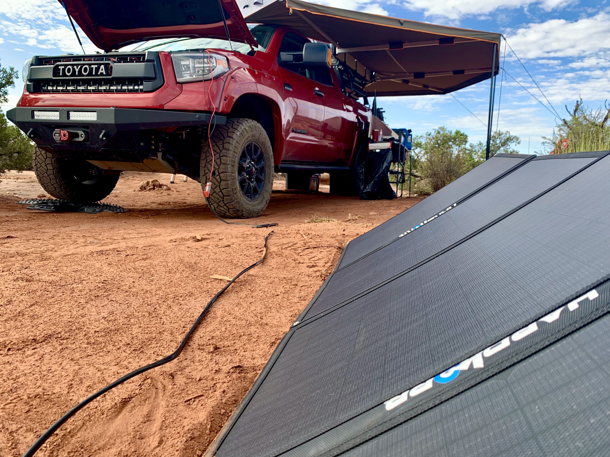 Capturing solar energy with the Hard Korr 200 watt solar panel The