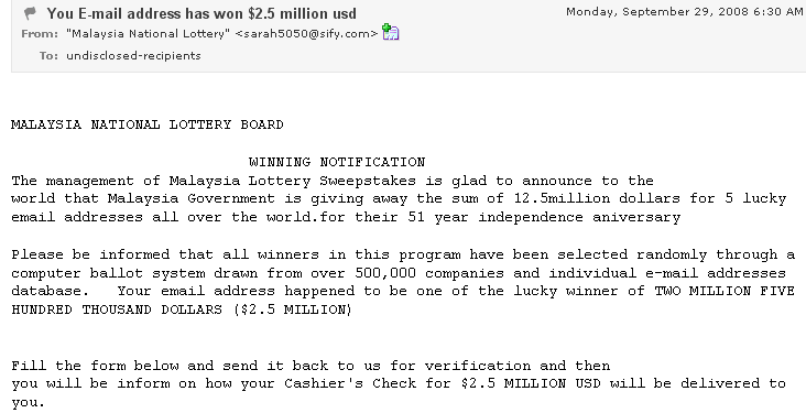 The Geek Professor » Nigerian Scam