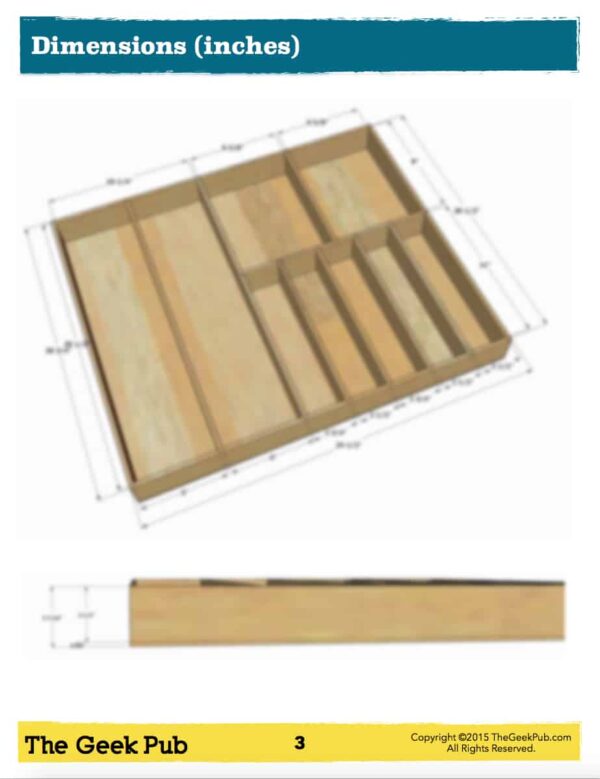 Silverware Storage Organizer Plans The Geek Pub