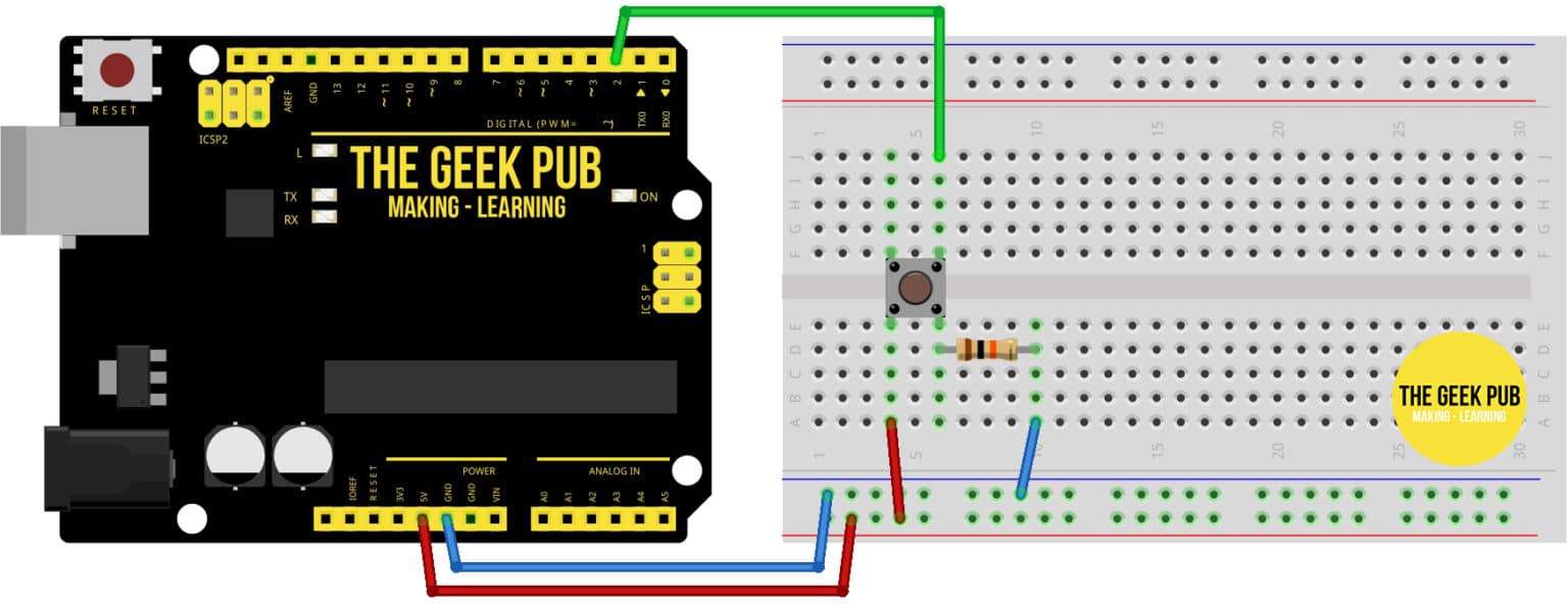 Arduino Button Tutorial The Geek Pub