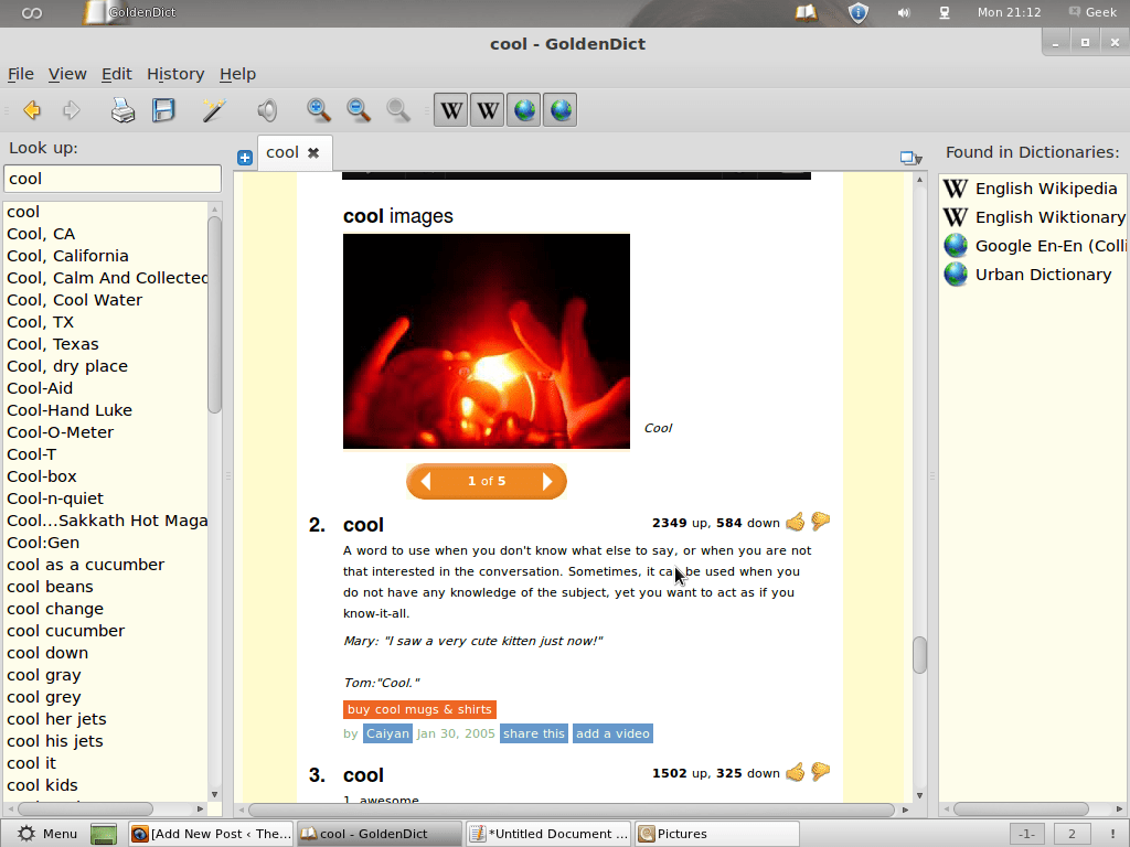 GoldenDict a useful dictionary app for Linux