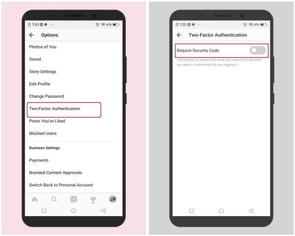 How to Enable twofactor authentication on your Instagram account