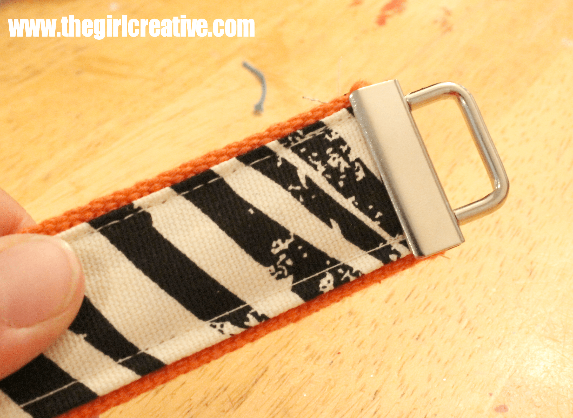 DIY Key Wristlet with Michaels Fabric The Girl Creative