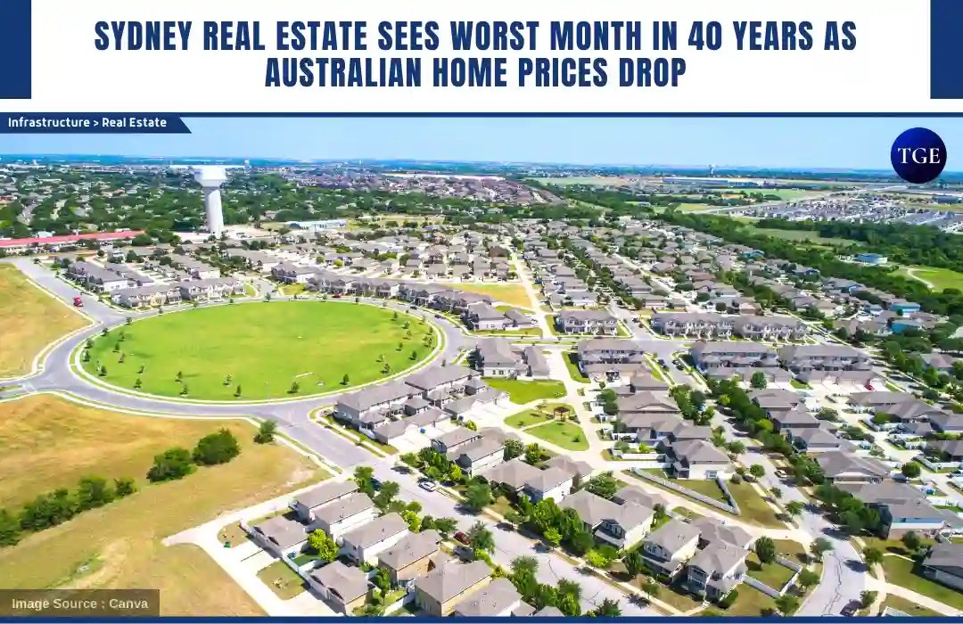 Sydney real estate sees worst month in 40 years as Australian home prices drop