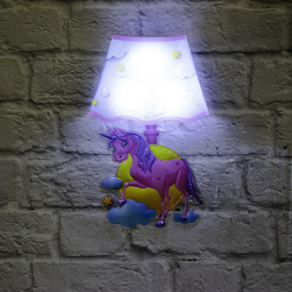 Unicorn Lamp Wall Sticker
