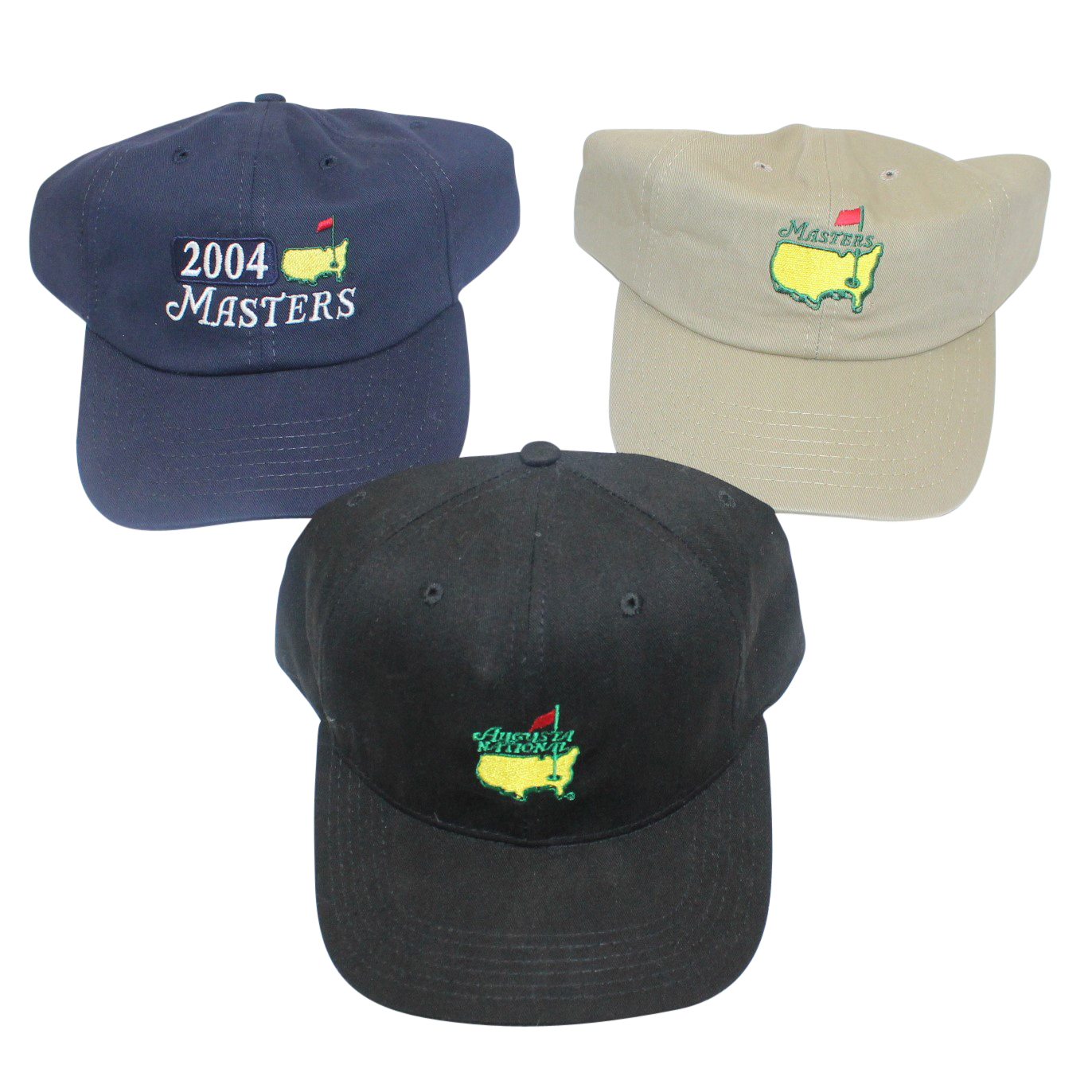 Lot Detail Augusta National Member Hat, 2004 Masters Hat, & Undated Masters Hat