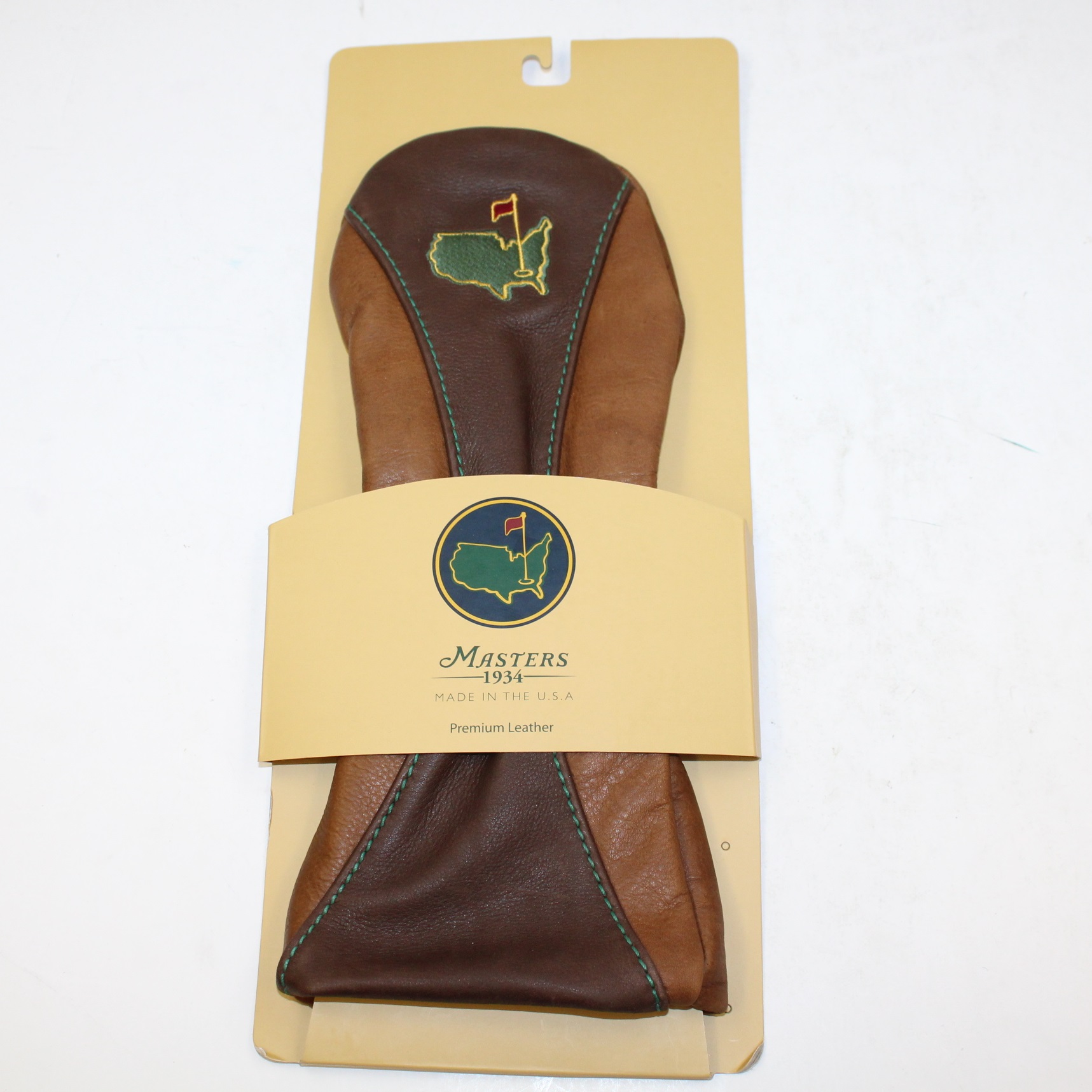 Lot Detail Premium Brown Leather Masters Driver Head Cover