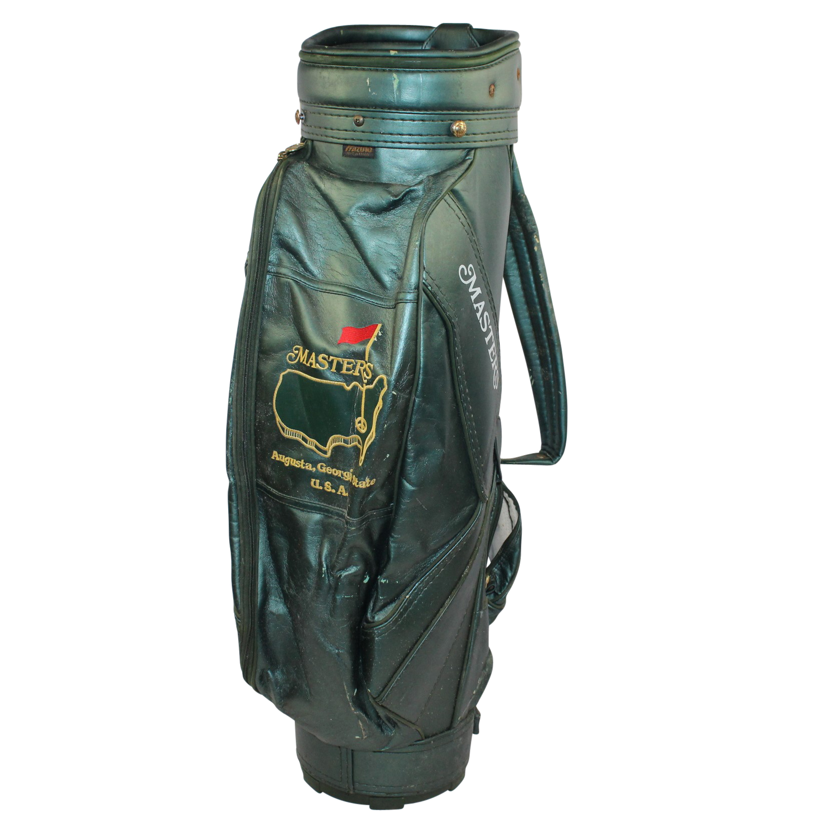 Lot Detail Masters Mizuno Green Golf Bag Frank Christian Personal