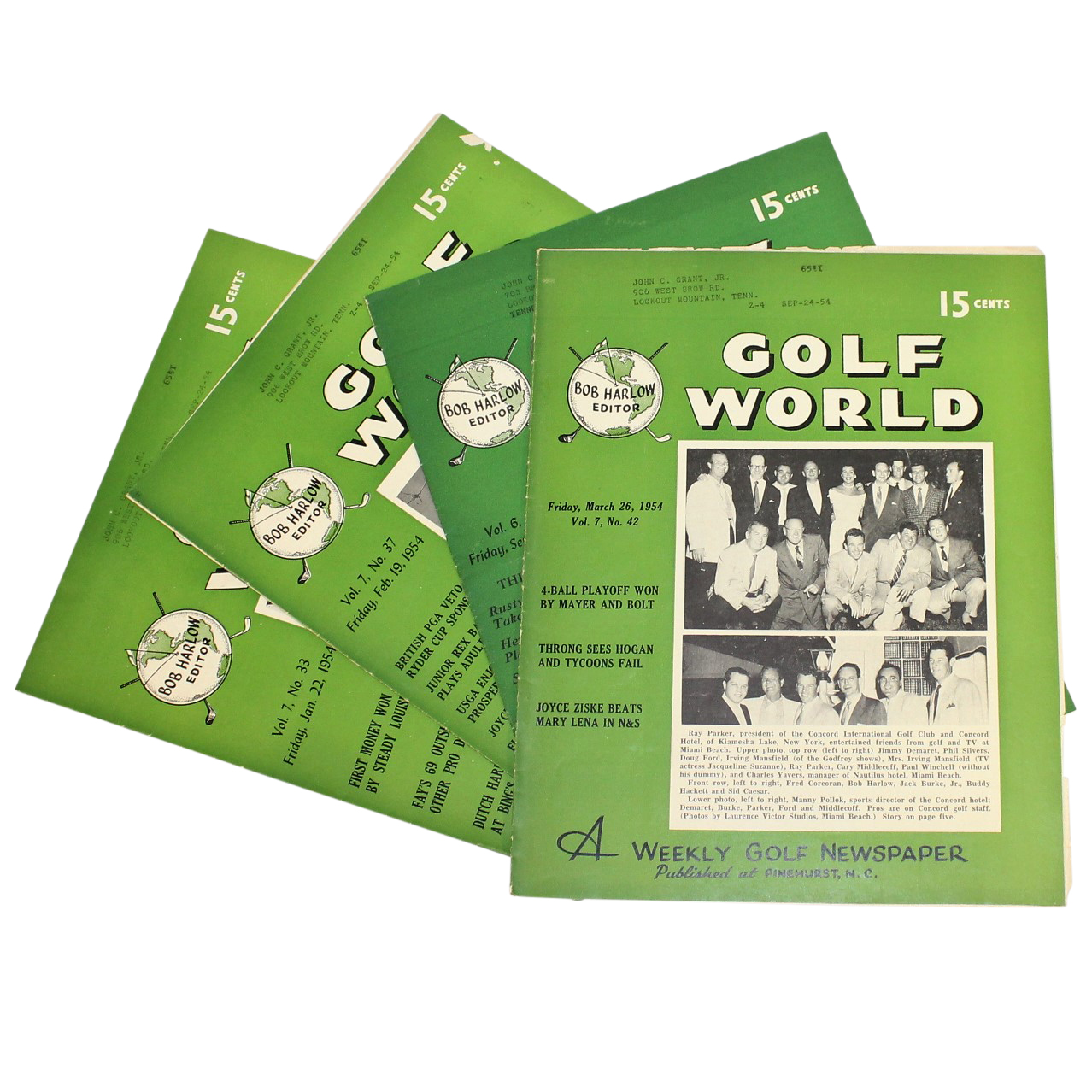 Lot Detail Four Vintage 'Golf World' Weekly Golf Magazines Sept