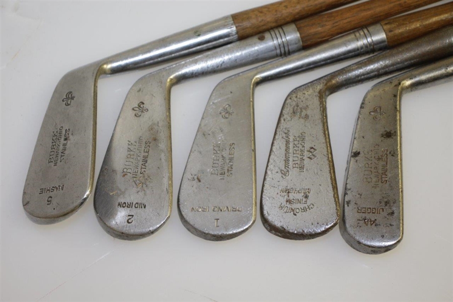 Lot Detail Burke Stainless Steel Irons Stamped Newark, Ohio Five in