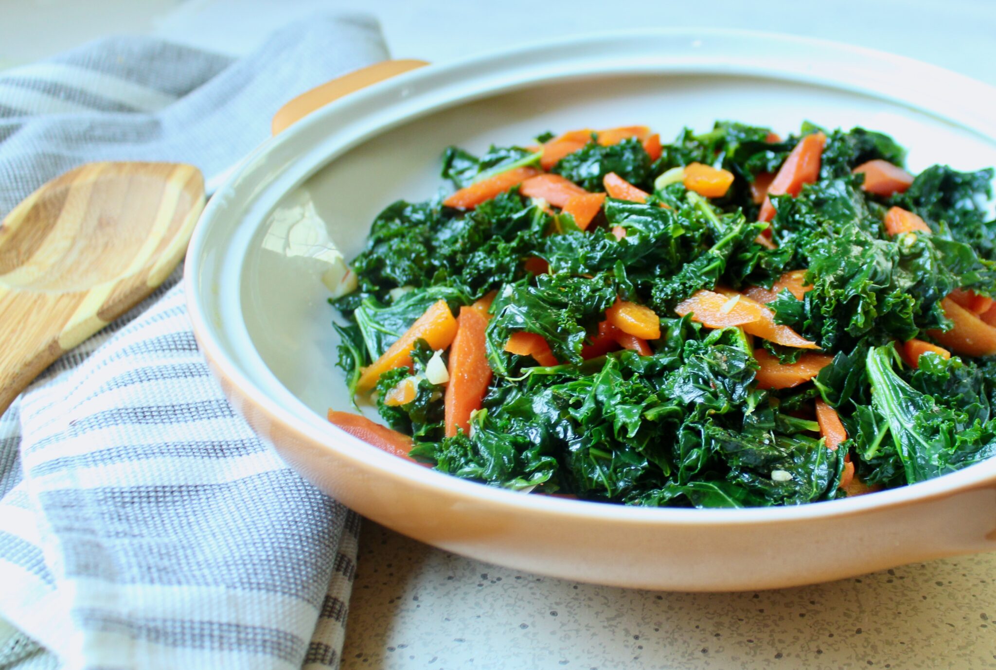 Garlicky Kale and Carrots The Good Eats Company