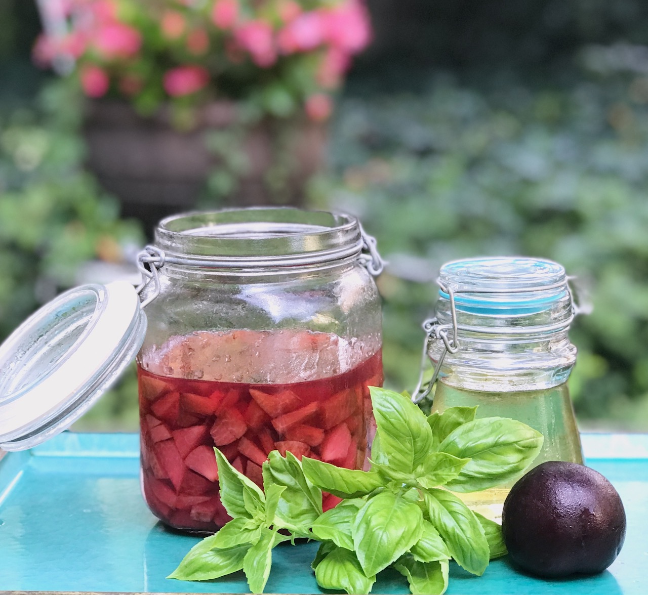 Basil Plum Cocktail The Good Eats Company