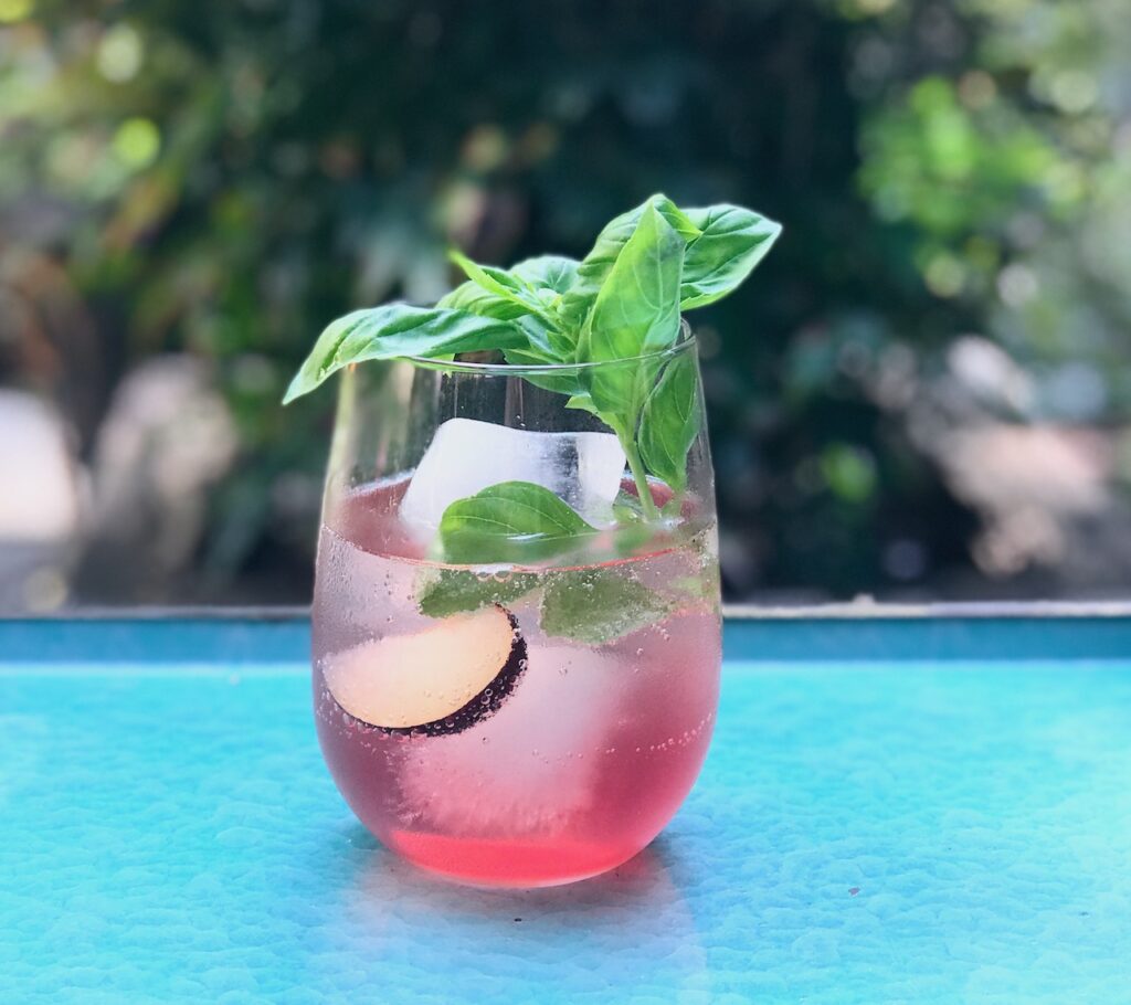 Basil Plum Cocktail The Good Eats Company