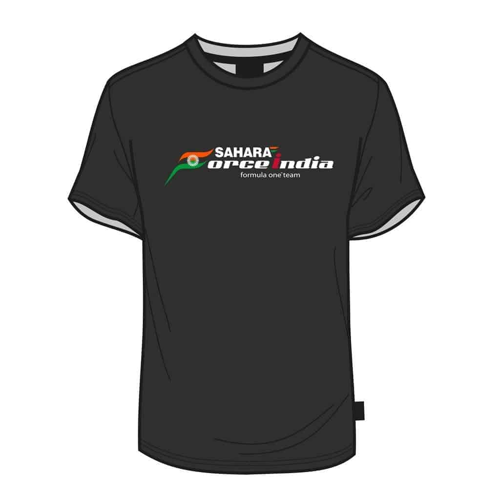 TSHIRT kids Formula One 1 Sahara Force India Team Fan Tee F1 Black