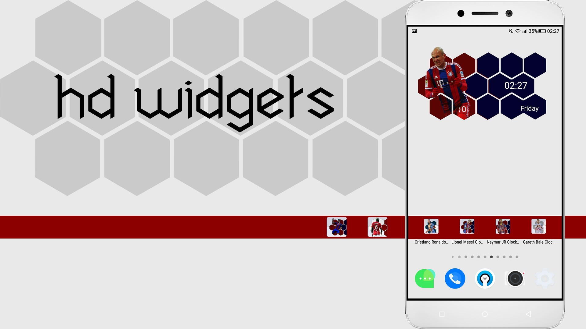 Arjen Robben Clock Widget