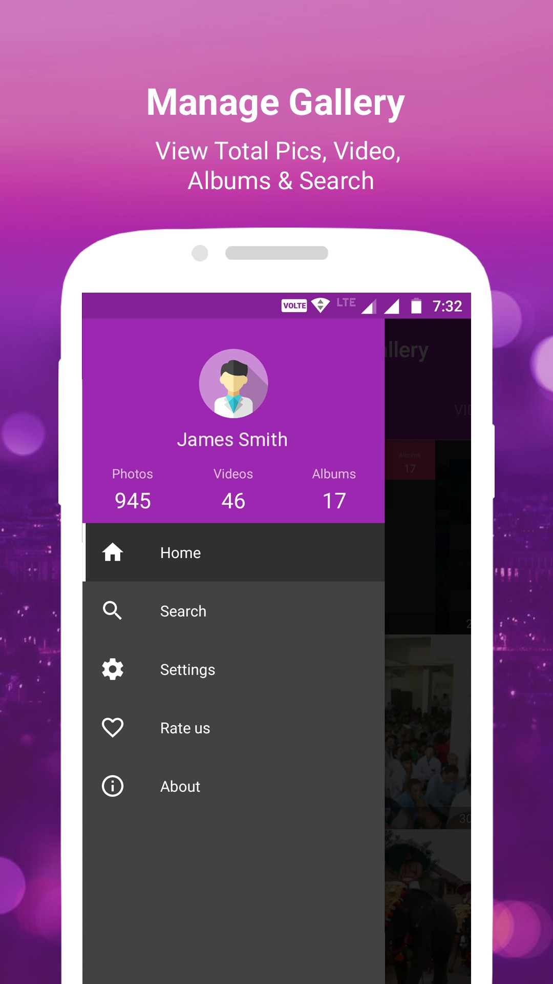 Gallery app is one of the Best photo organizer App