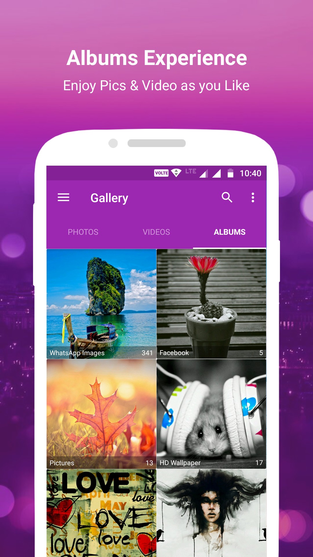 Gallery app is one of the Best photo organizer App