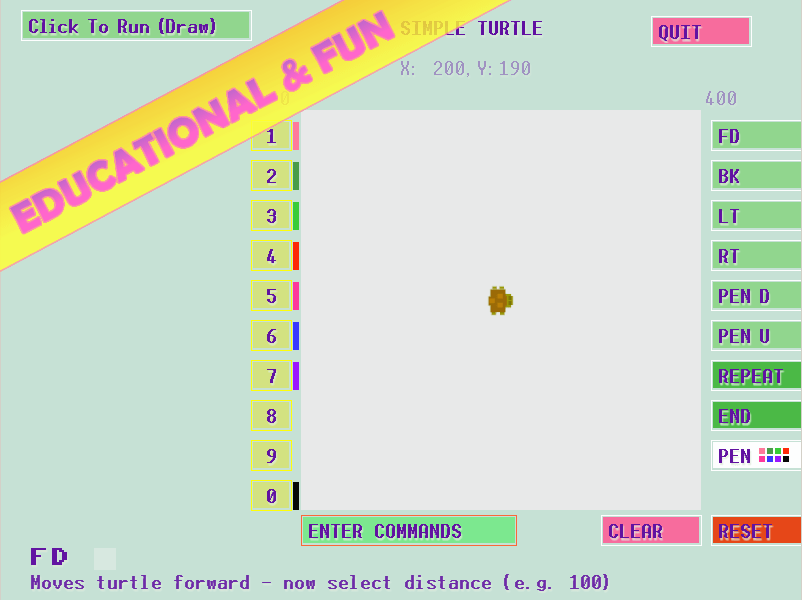 Simple Turtle Coding App