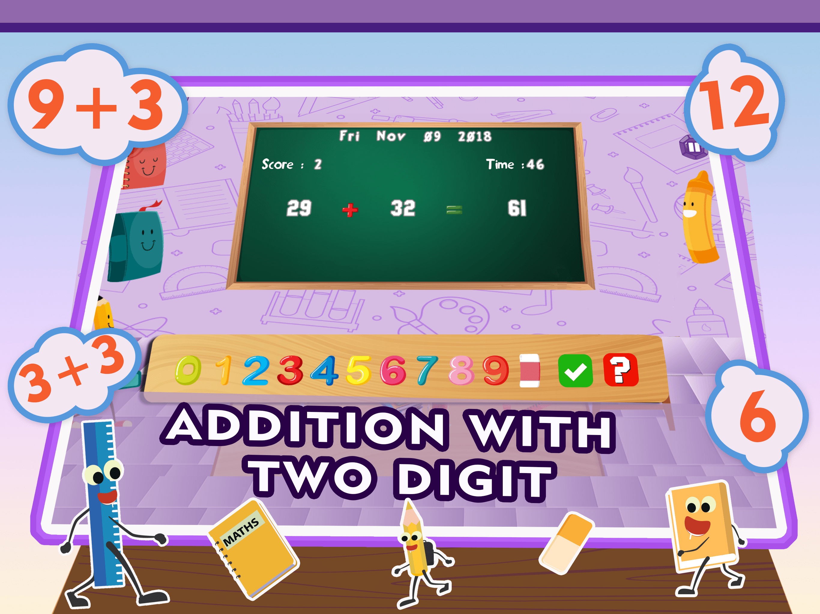 Learn Math Addition Quiz Games
