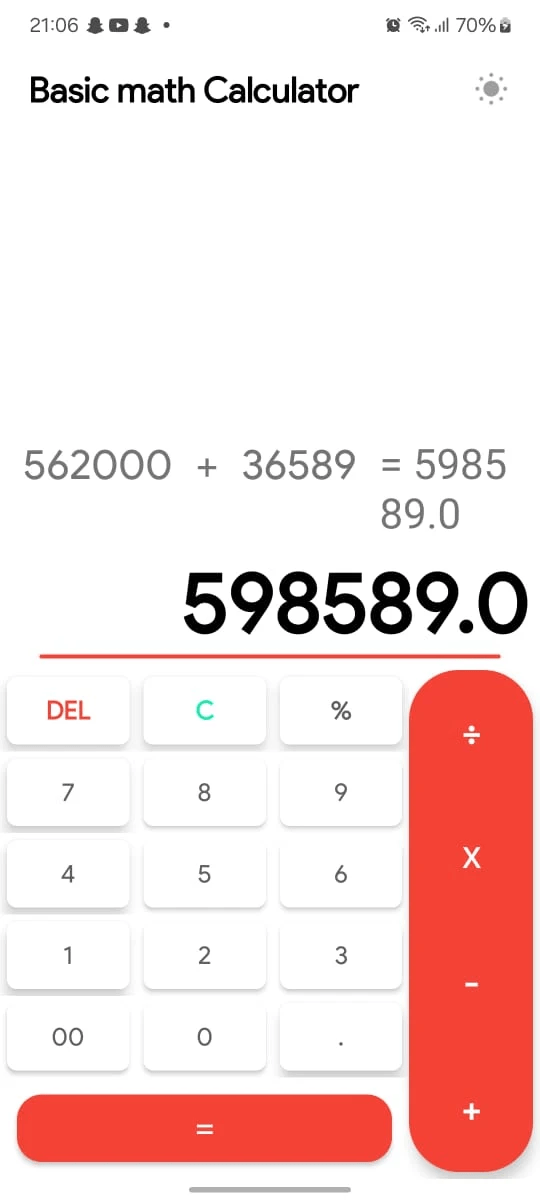 Basic Math Calculator