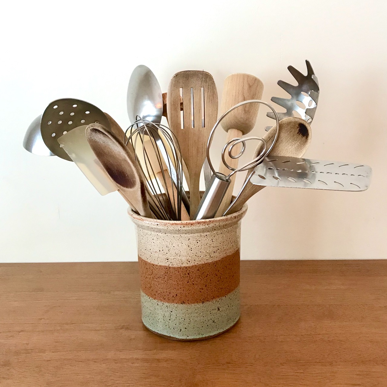 Utensil Holder Stripes The Greimann House