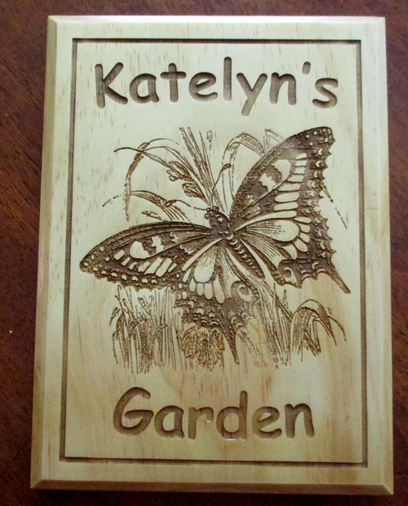 Personalized Garden Butterfly Plaque In Memory of Small Garden Decor
