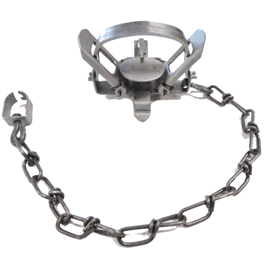 Duke 1 CS Coil Spring Foot Hold Trap Steel Silver Finish Jaw Spread of 4" for Target Animals