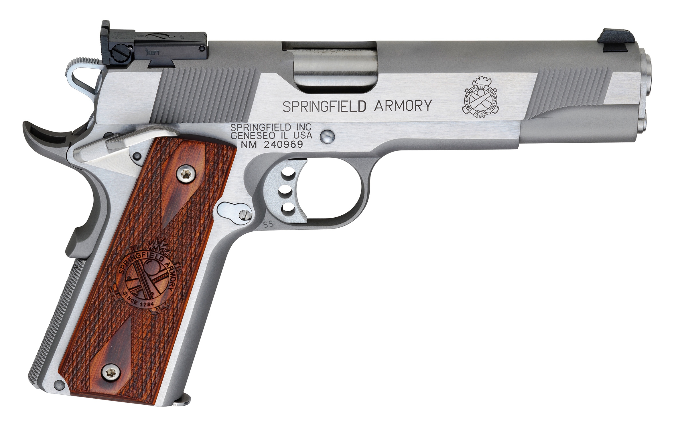 Springfield Armory Loaded 1911 Stainless Steel .45 ACP 5" Barrel Fully
