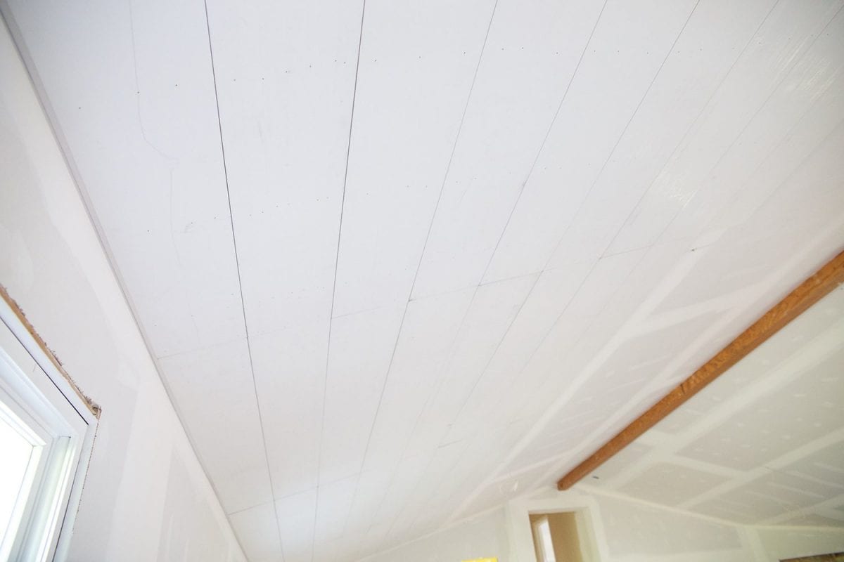 How To Shiplap Your Ceilings The Handmade Home Shiplap Tutorial