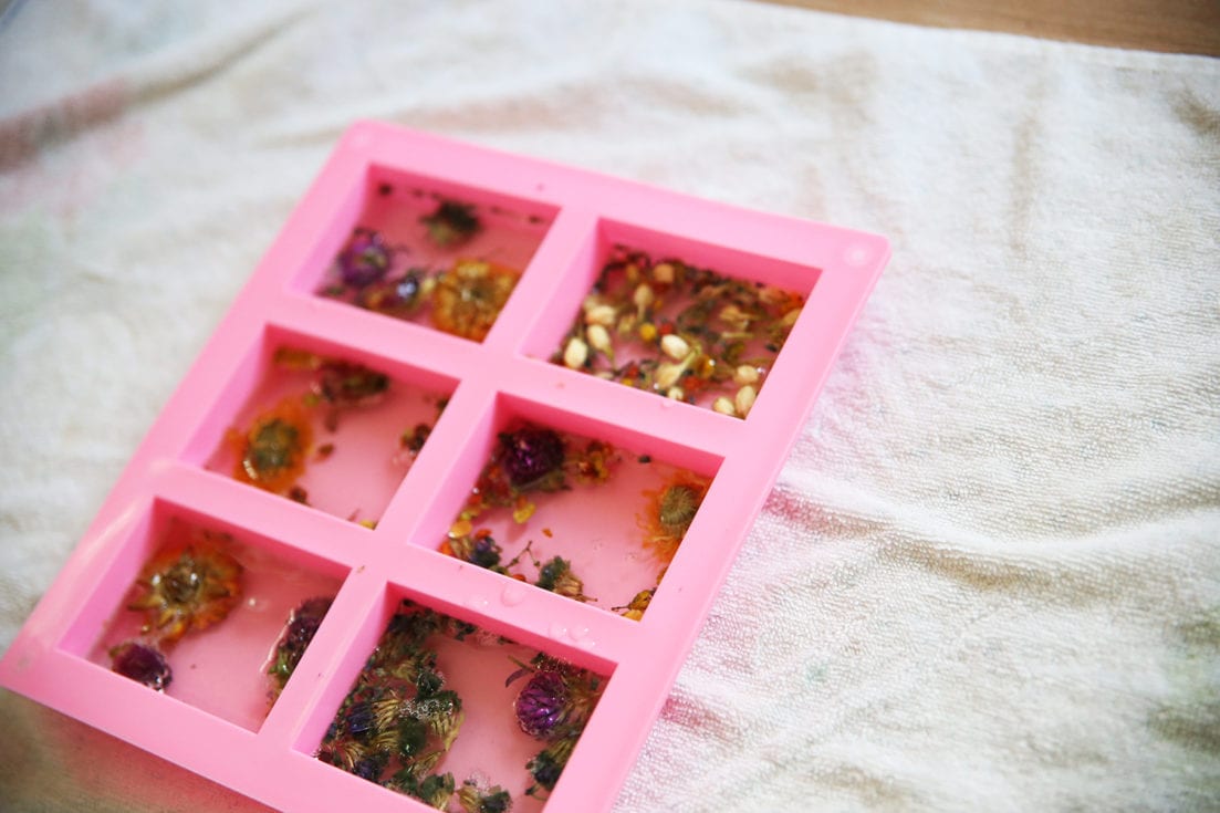 how to make pressed flower soap great kids project