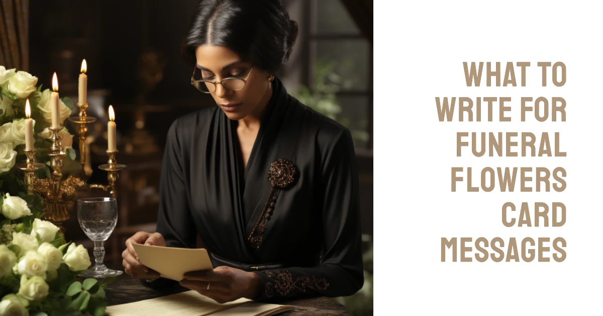 What to Write for Funeral Flowers Card Messages [2024 UPDATED] » THE