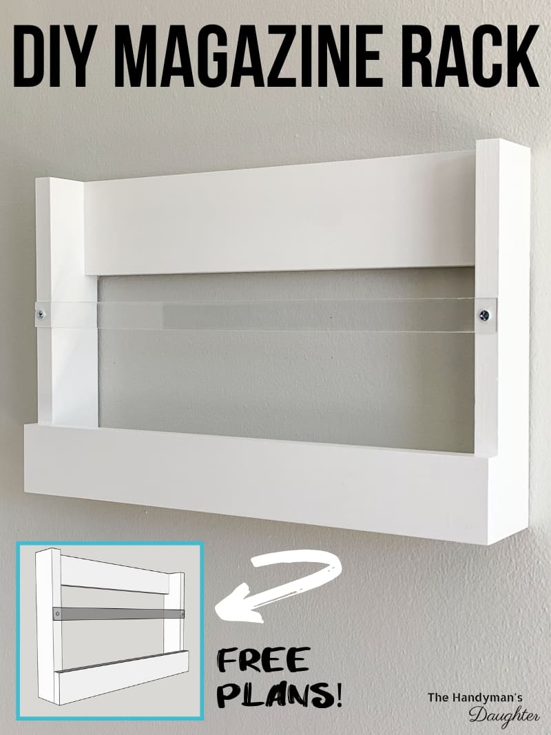 DIY Magazine Rack for the Wall [One Board Project] The Handyman's