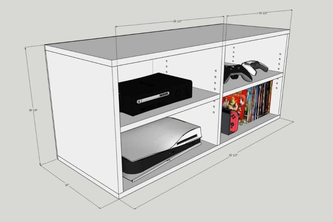 DIY Game Console Shelf The Handyman's Daughter