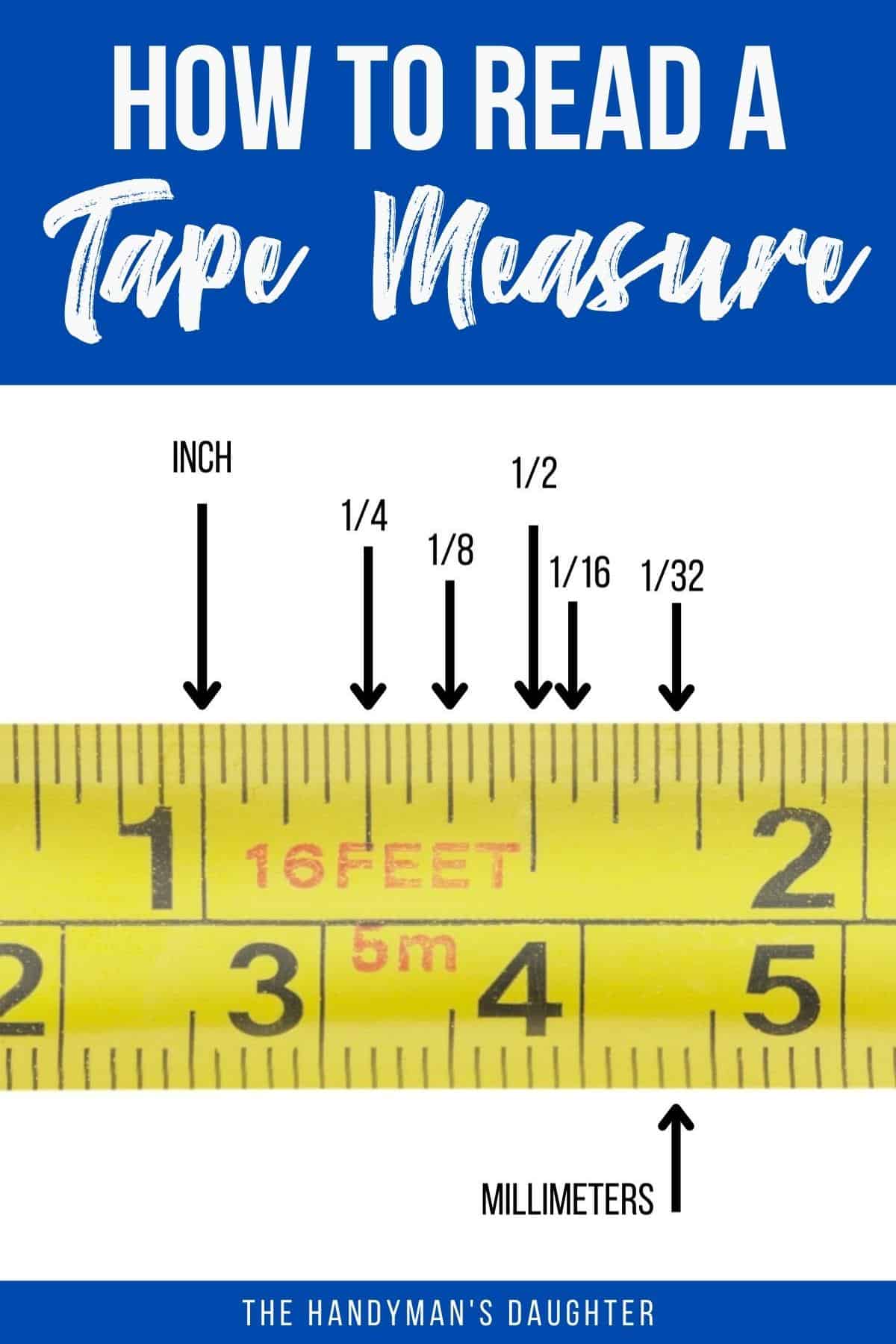 How to Read a Tape Measure The Handyman's Daughter