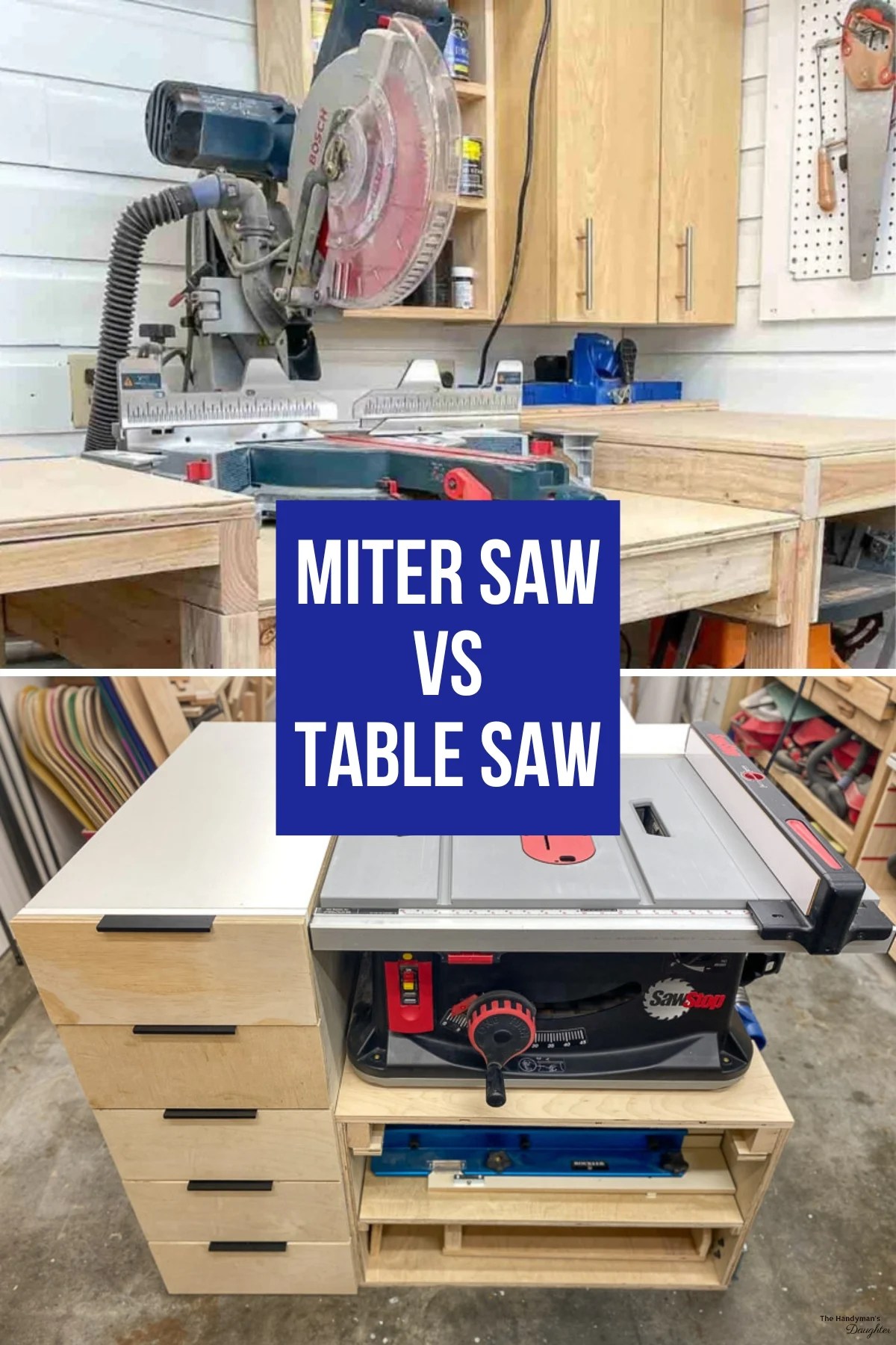 Miter Saw vs Table Saw - Which Should I Use? - The Handyman’s Daughter