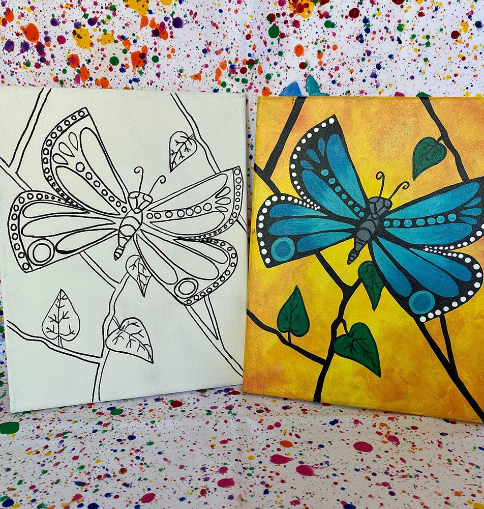 Adult PreDrawn Designs The Happy Canvas, LLC