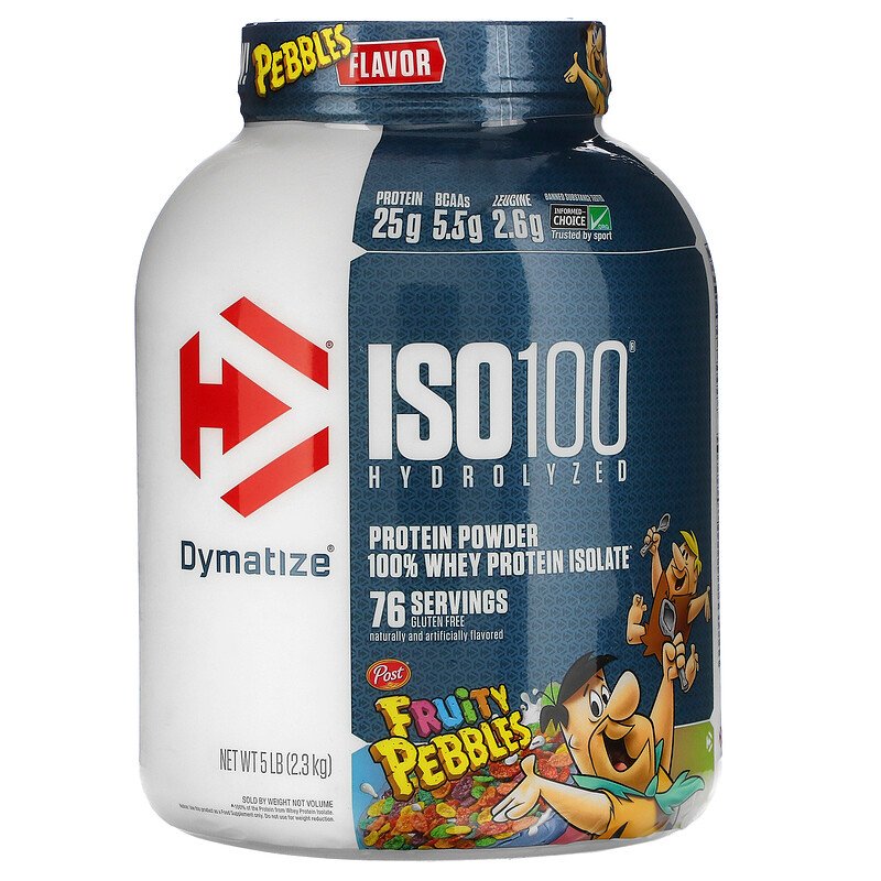 Dymatize Nutrition ISO 100 Whey Protein Isolate Powder 2.3kg (Fruity