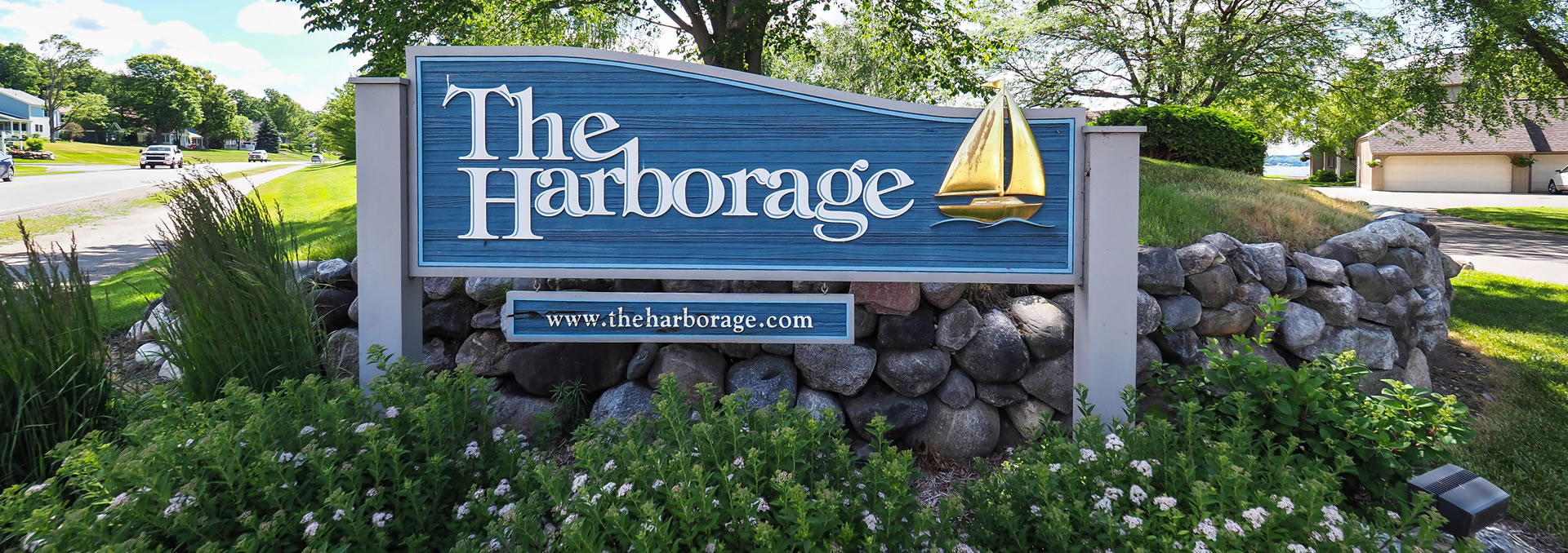 The Harborage. A residential community in Boyne City, Michigan