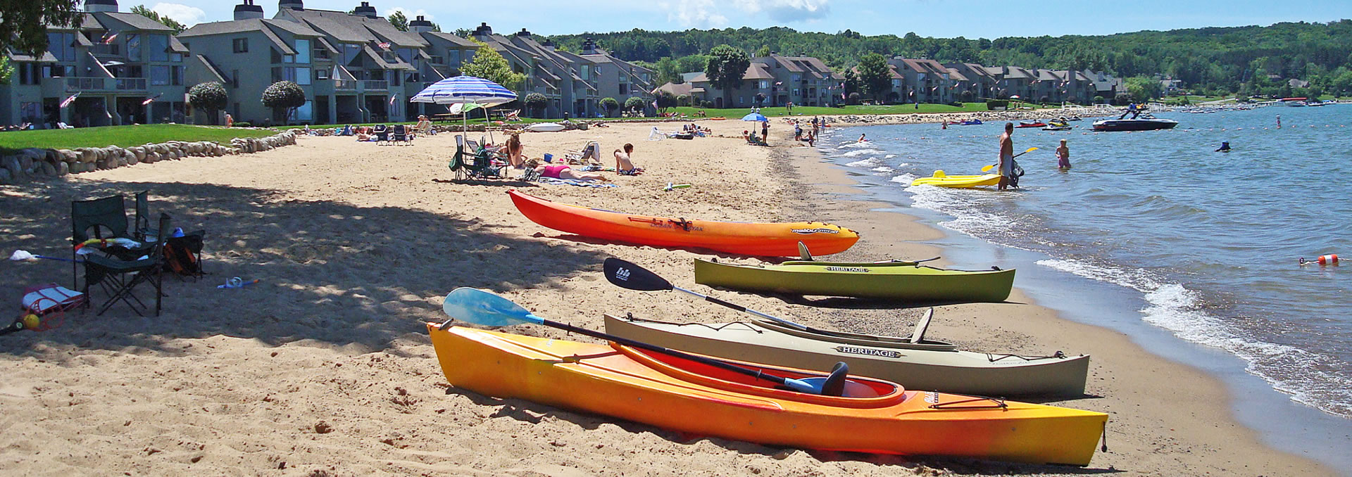 The Harborage. A residential community in Boyne City, Michigan