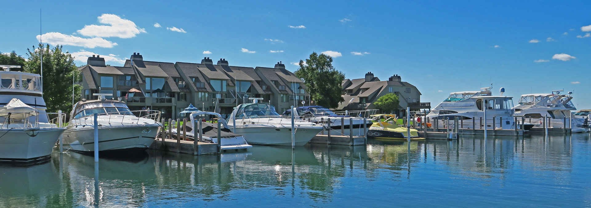 The Harborage. A residential community in Boyne City, Michigan