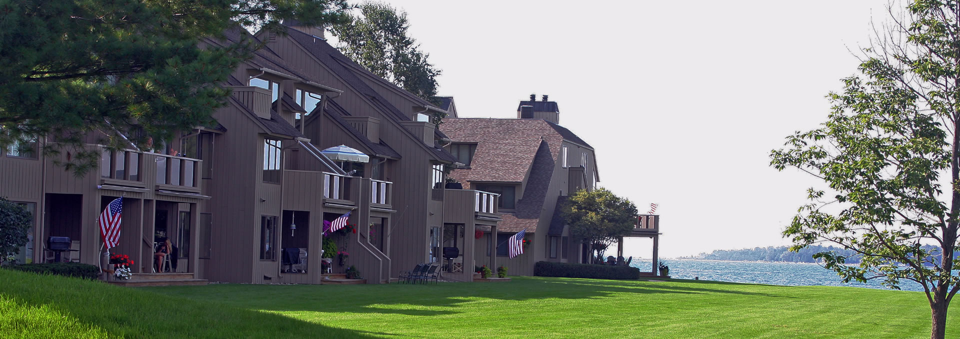 The Harborage. A residential community in Boyne City, Michigan