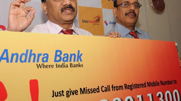 Andhra Bank just a missed call away The Hindu