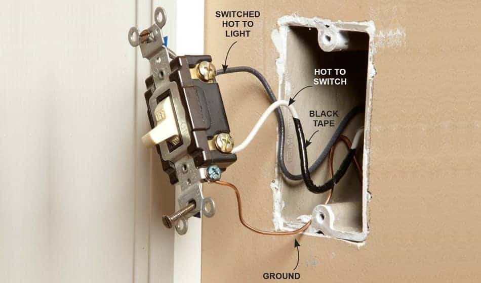 Standard Single-Pole Light Switch Wiring - The Home Hacks DIY