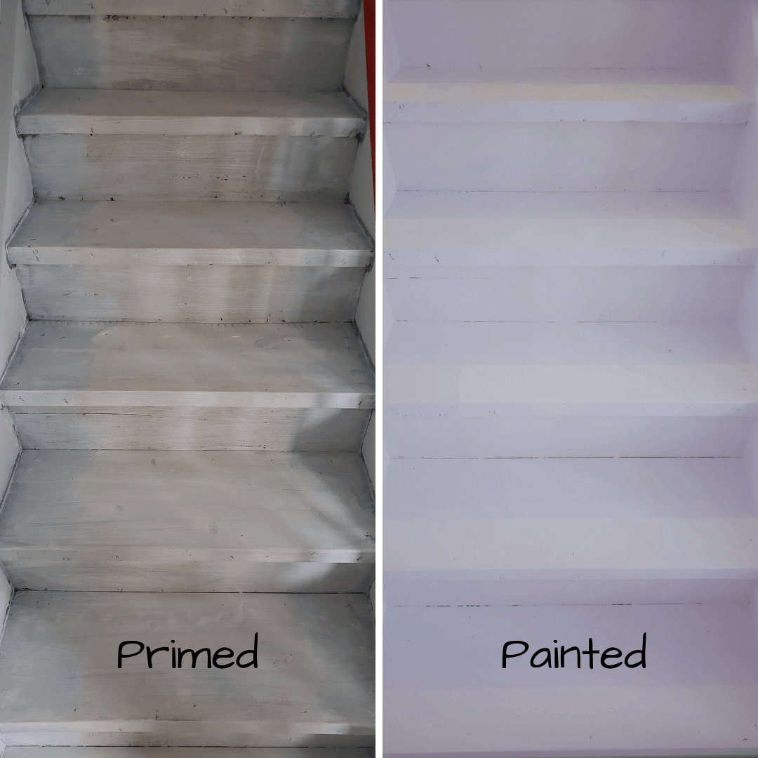 Painted stair risers and treads THE HOMESTUD