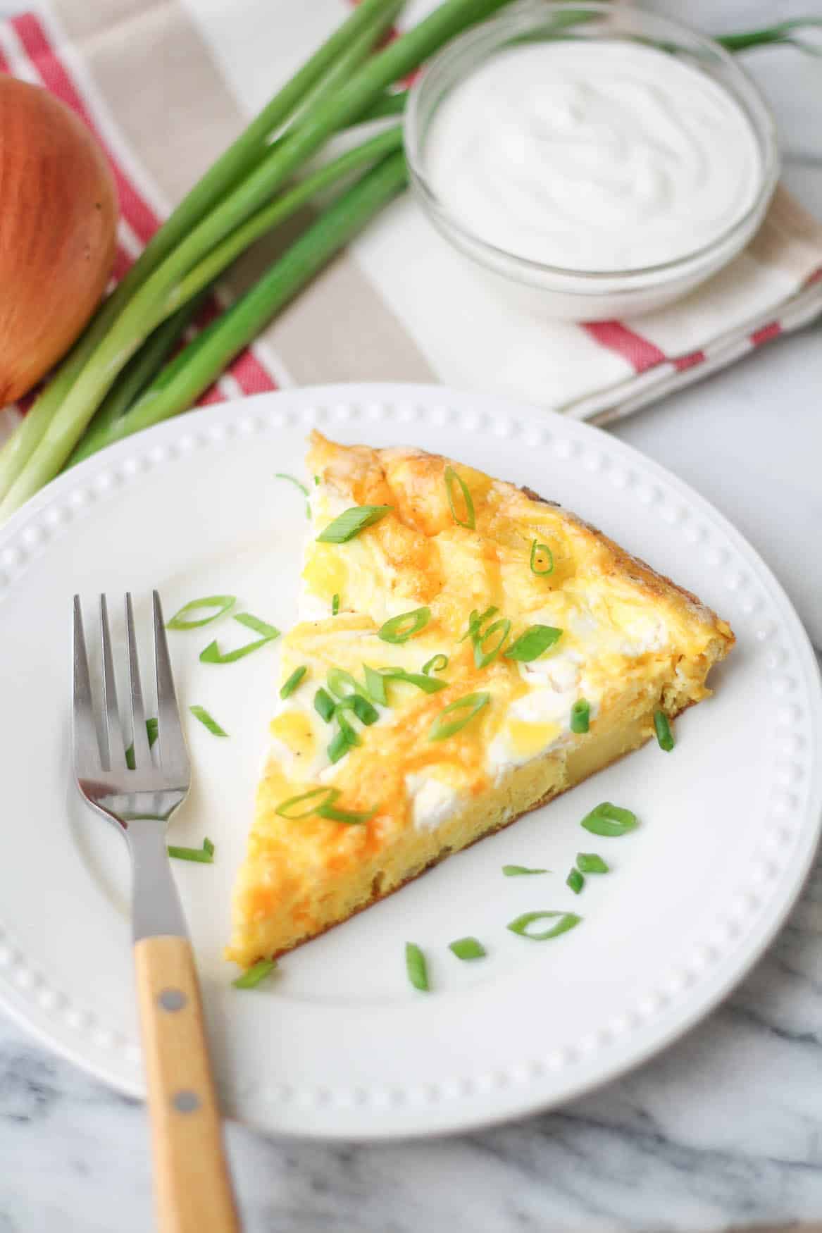 Sour Cream & Onion Frittata Gluten Free