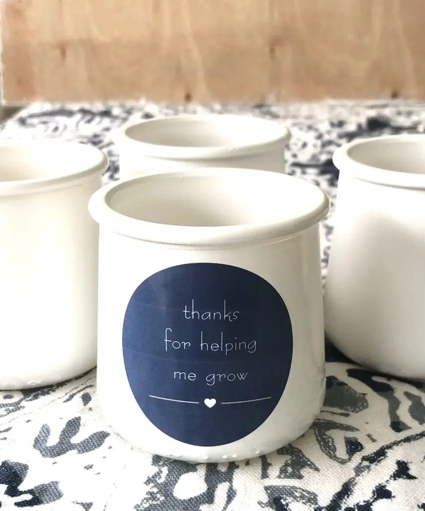 DIY Oui Yogurt Jar Project (it makes a Great Teacher Gift) the House