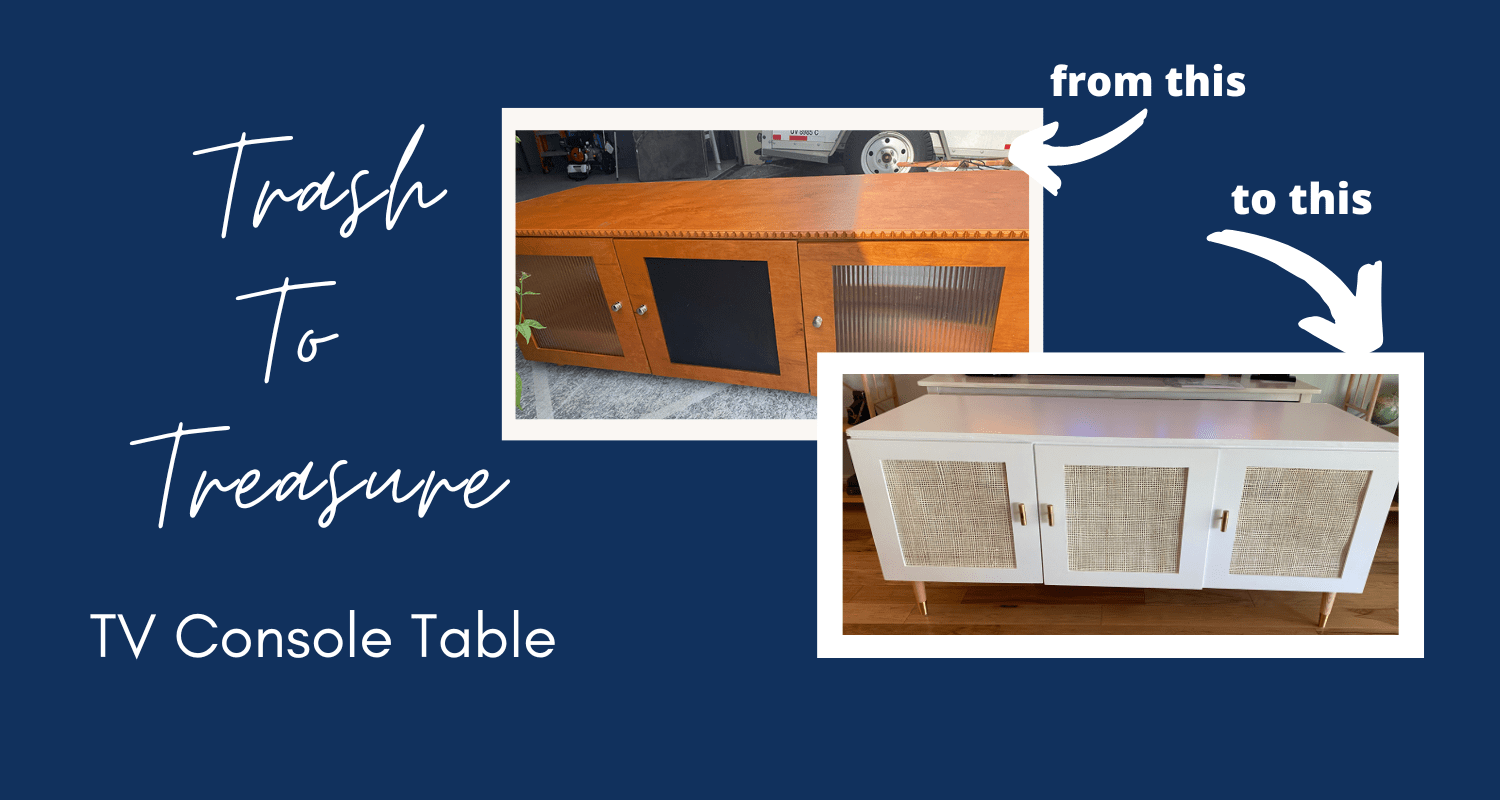 Trash to Treasure TV Console Table the House house