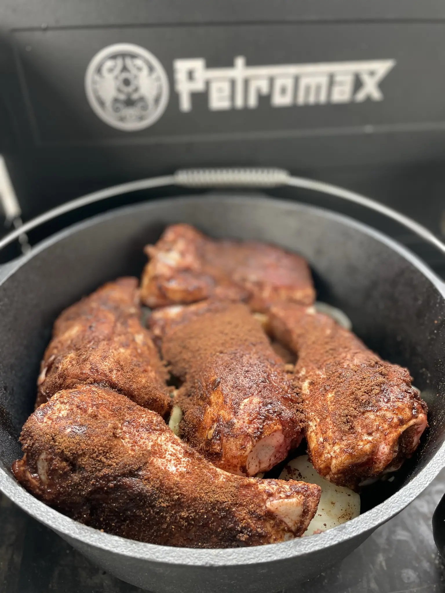 Braised ham hocks in a Dutch Oven The Hungry Dutchman