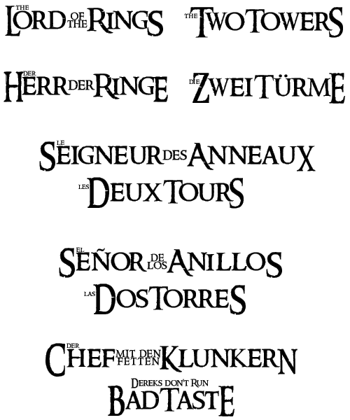 Ringbearer Font Readme File. © Pete Klassen